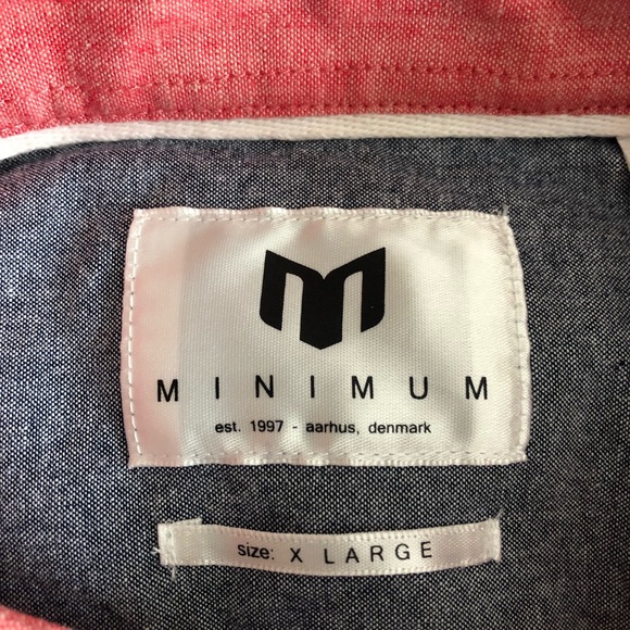 Salmon Pink Summer Button-Down Shirt - Picture 2 of 3